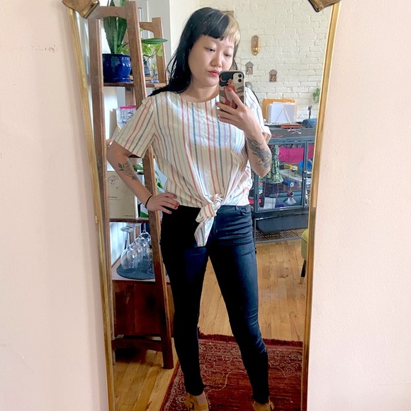 Madewell Button-Back Tie Tee - Picture 7 of 7